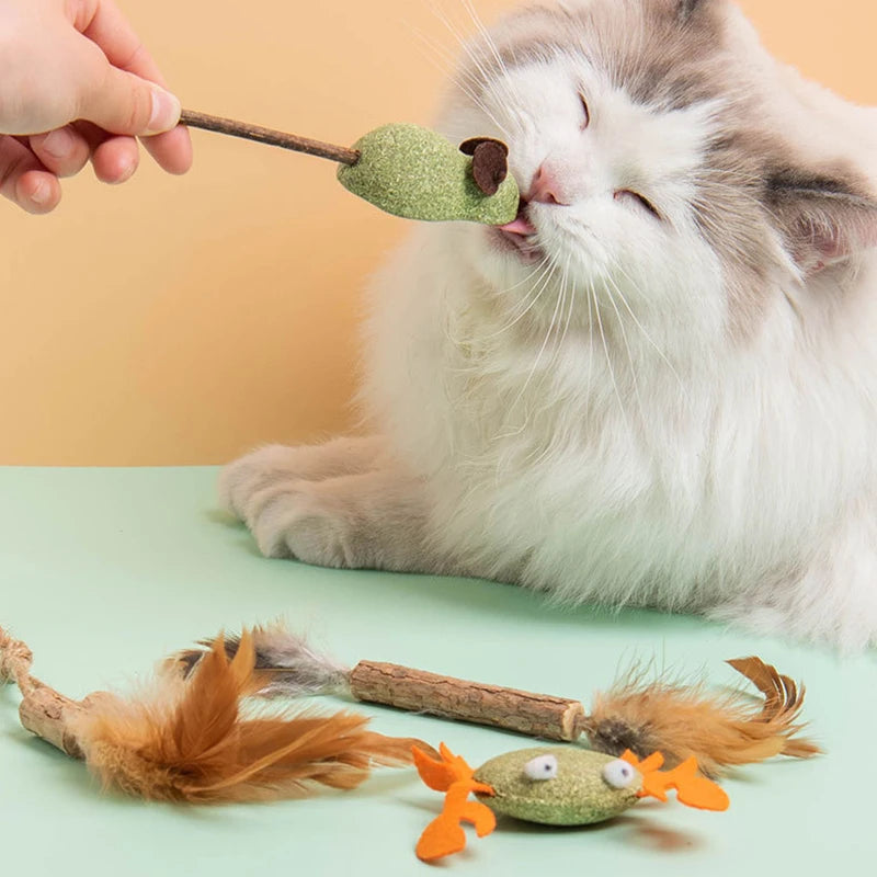 Pet Cat Toy Mouse Animal Feather Cat Toy Pet Supplies