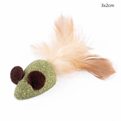 Pet Cat Toy Mouse Animal Feather Cat Toy Pet Supplies